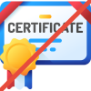 no certificate
